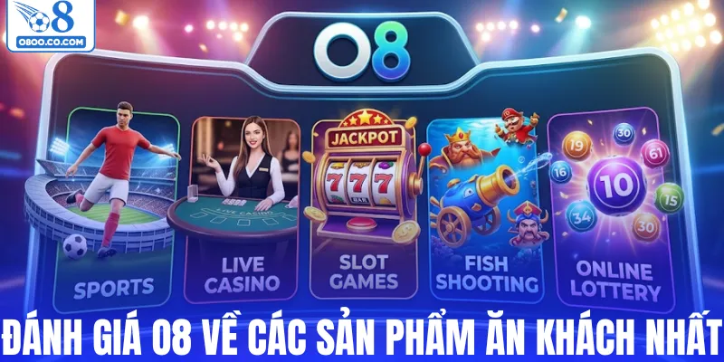Đánh giá O8 về các sản phẩm ăn khách nhất