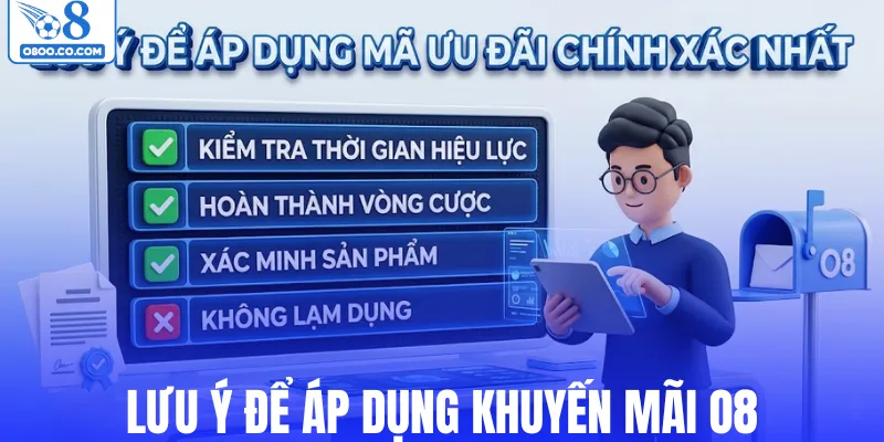 Lưu ý để áp dụng khuyến mãi O8
