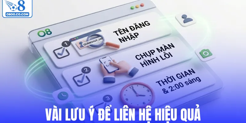 Vài lưu ý để liên hệ hiệu quả
